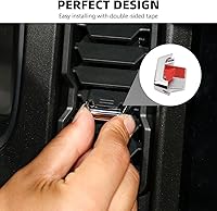 Vista 5 de para Ajuste de Salida de Aire Acondicionado Bronco, 4 Piezas Cubierta de Ventilación de Salida de Aire de Control Central Compatible con Accesorios