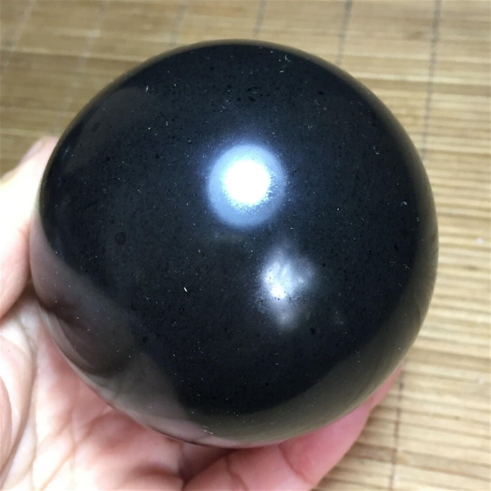Bola De Cristal De Turmalina Negra Natural - Peso 900-1000 G, Para Decoración, Feng Shui O Fotografía