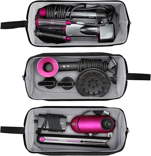 Miniatura 3 de BUBM Funda de viaje compatible con Dyson Airwrap StylerShark Flexstyle, funda de transporte portátil para secador de pelo supersónico Dyson, bolsa