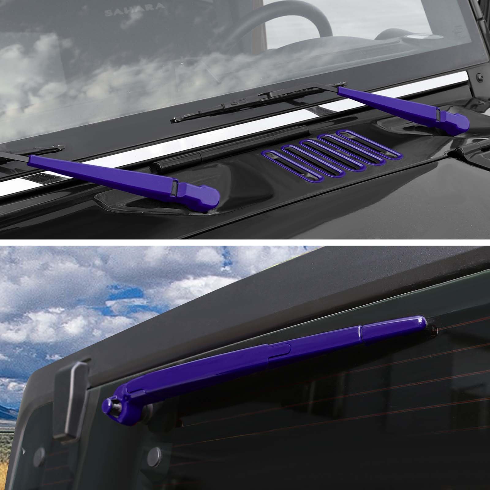 Amazon.com: JeCar 10pcs Purple Hood Vent Covers Windshield Wiper
