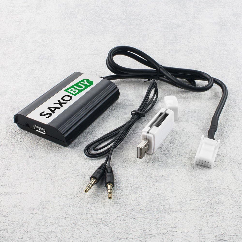 SAXOBUY BILLONE Screen Protector Tempered Glass Compatible with Full Coverage, HD Clears LPO601USB SD AUX Adaptor for Toyota small (6 + 6) Auris Avensi