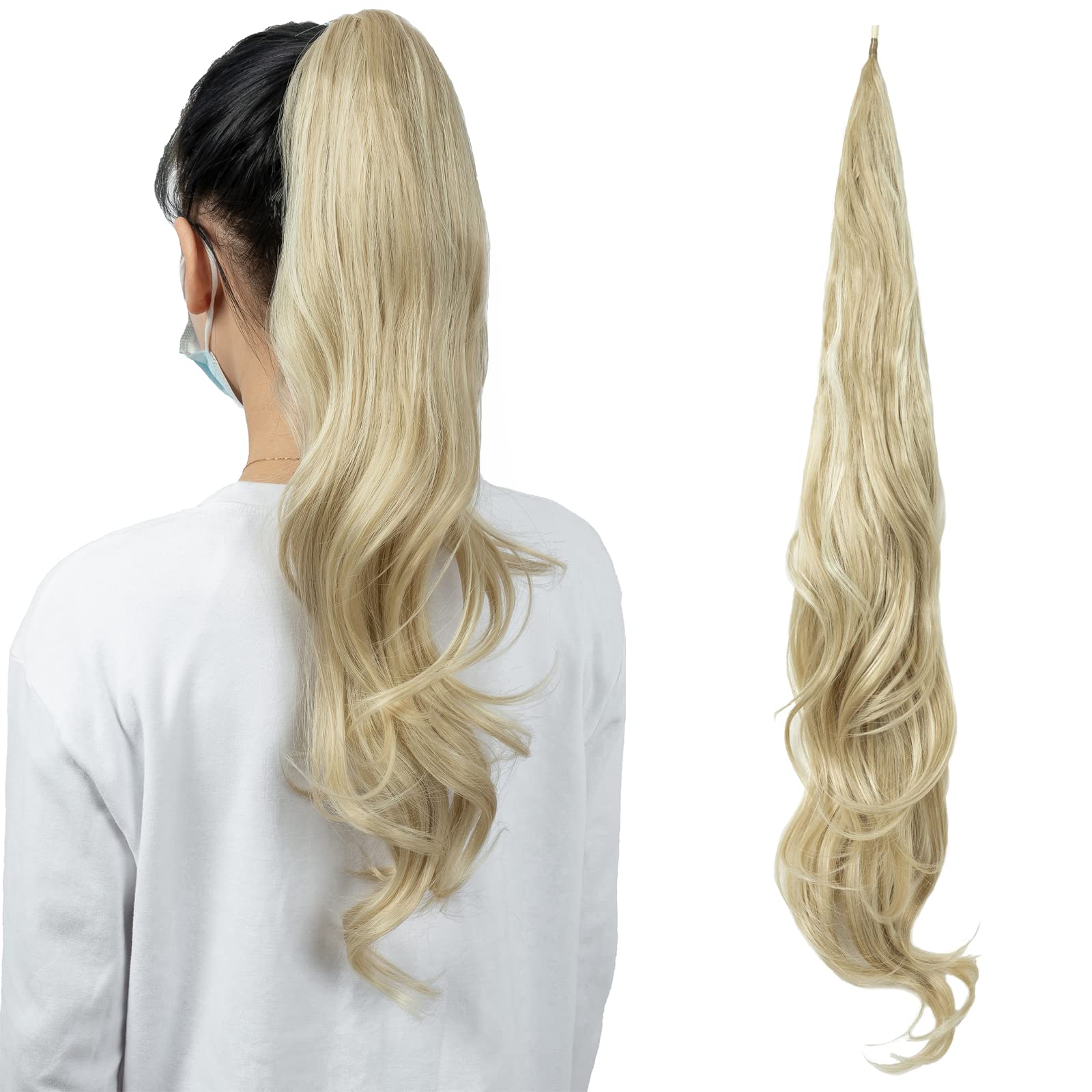 Buy 32 Inch Flexible Wrap Around Ponytail Extension Long Ponytail Hair