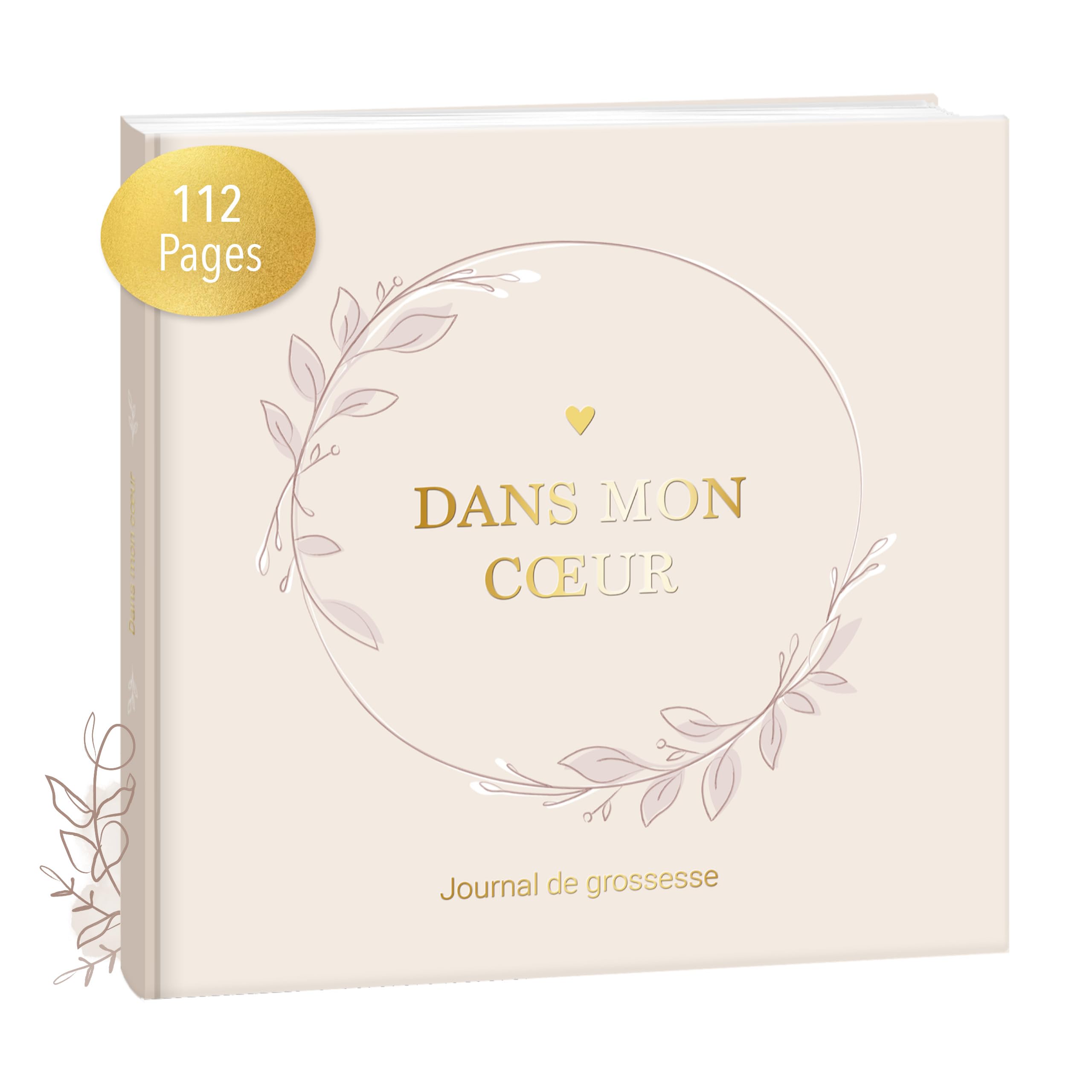 Mintkind® Journal de Grossesse – Journal à Remplir avec Couverture Rigide | Cadeau pour femmes enceintes et Futures Mamans | Album Photo Souvenir de Grossesse & Bébé