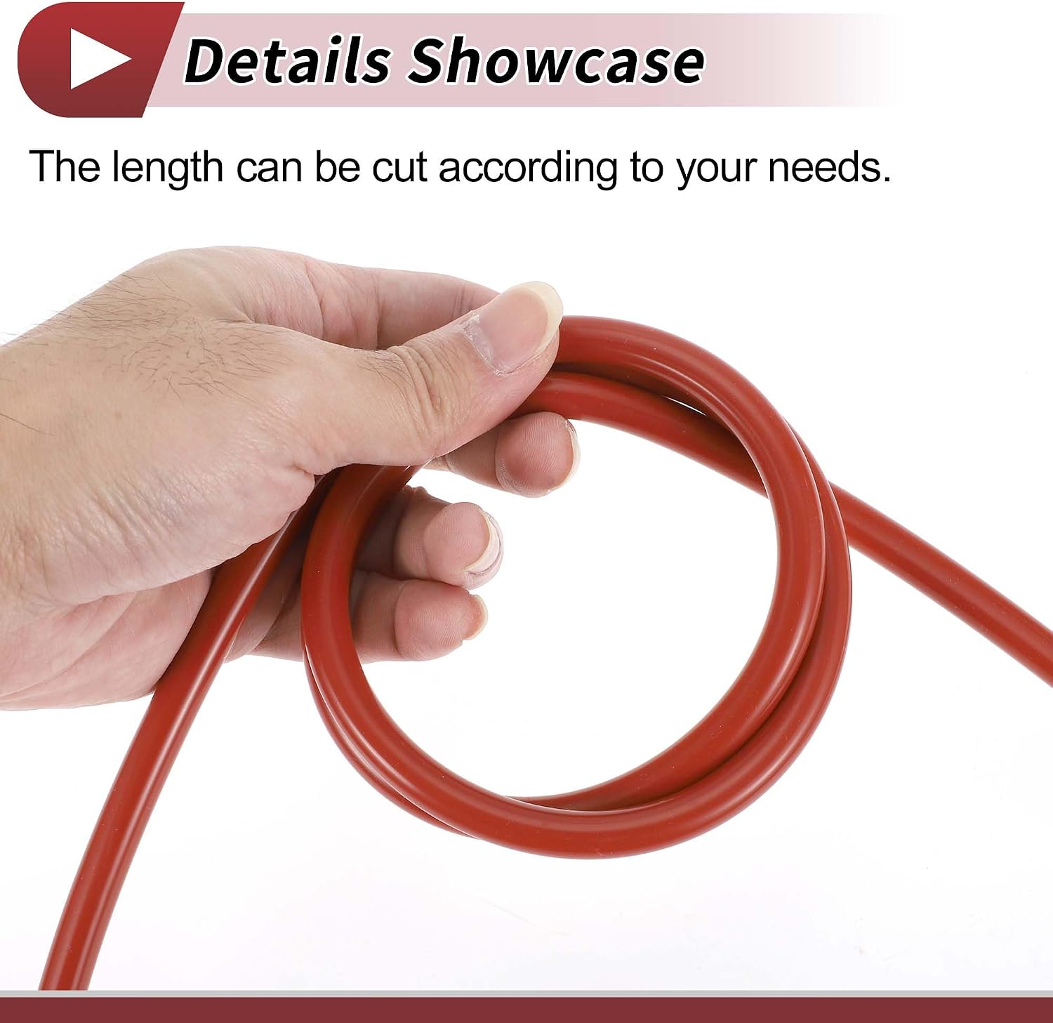 1 Pcs for Air and Water Silicone Vacuum Tubing Hose High Temperature Automotive Vacuum Line 3.3Ft 1/16" 2mm ID 3.5mm Thickness Red