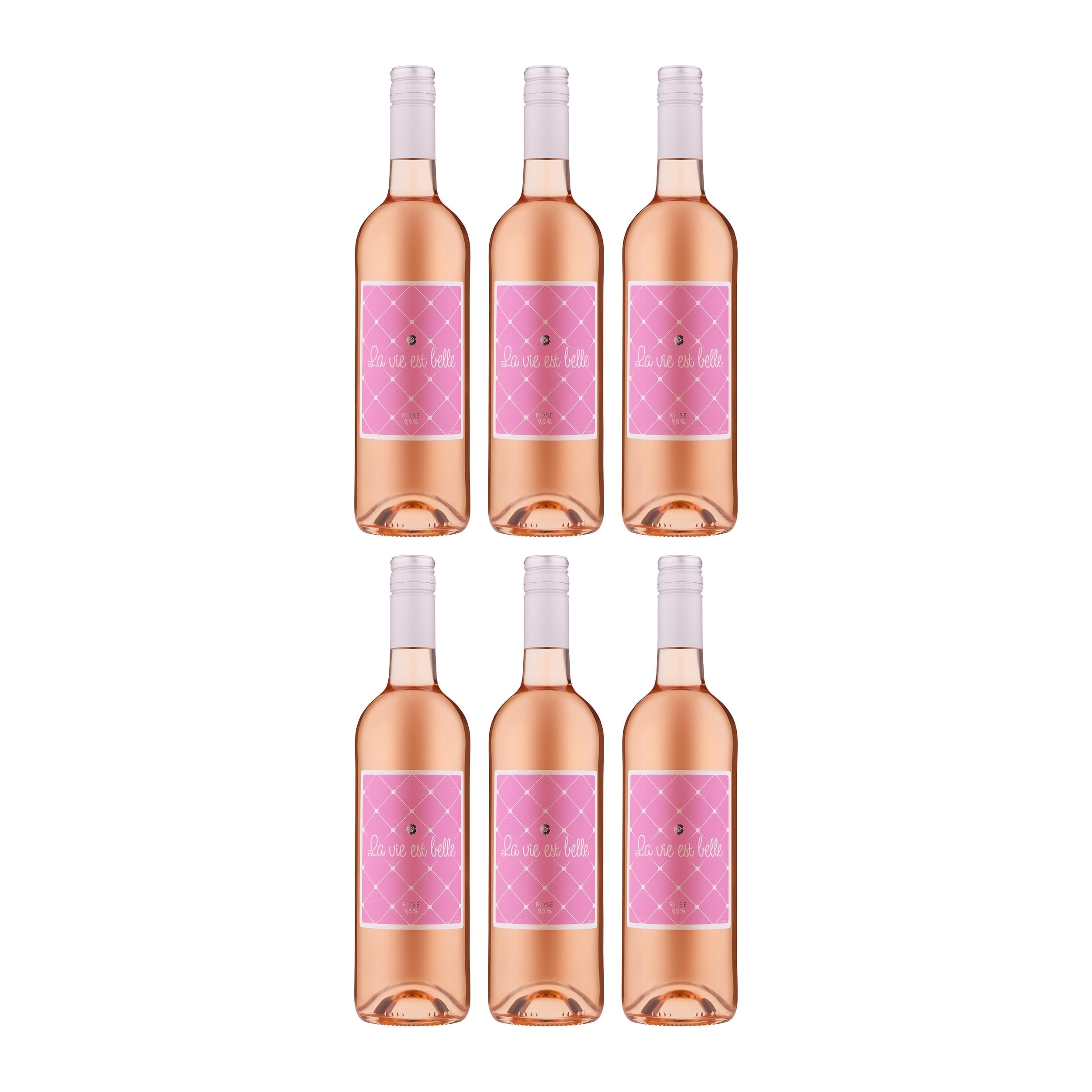 La vie est belle Rosé Vin de France Roséwein Rosé halbtrocken Frankreich inkl. FeinWert E-Book (6 x 0.75 l)