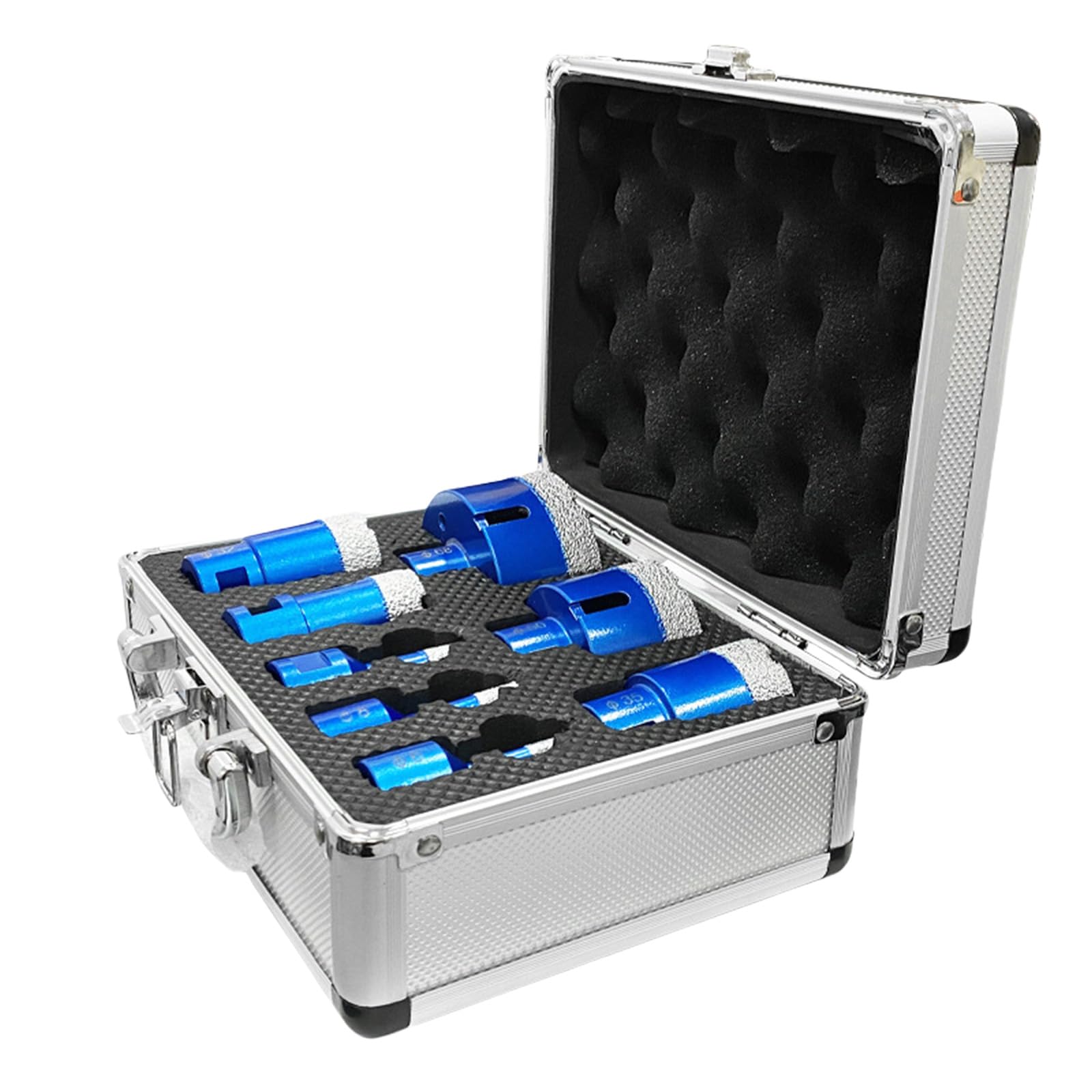 8pcs M14 Brazed Diamonds Cores Drill Bits Diamonds Hole Cut Multiple Size for Professional and Use On Tiles & Stone