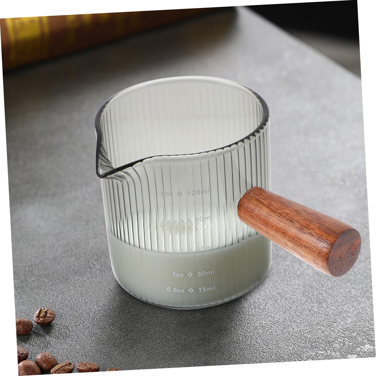 TOPBATHY 3 Set Tazza Di Latte Tazza Caffe Tazza Trasparente Server Per Sciroppo Mini Brocca Per Salsa Latte Macchiato Cioccolato Brocca Di Sciroppo Misurino Bicchiere 2 Pezzi * 3