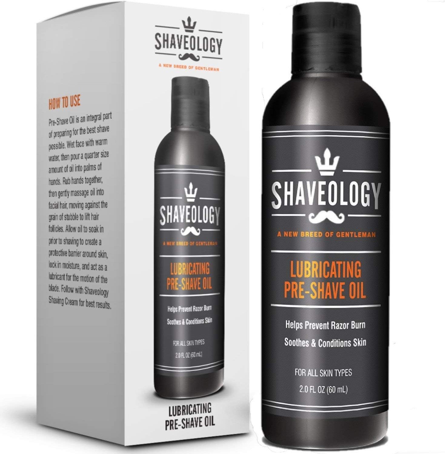 Natural Pre Shave Oil for Men – 2 Full OZ - Preshave Oil Protects and Hydrates Your Skin - Our Shave Oil Prevents Razor Burn, Rashes, Bumps and Ingrown Hairs - No Preservatives - for All Skin Types