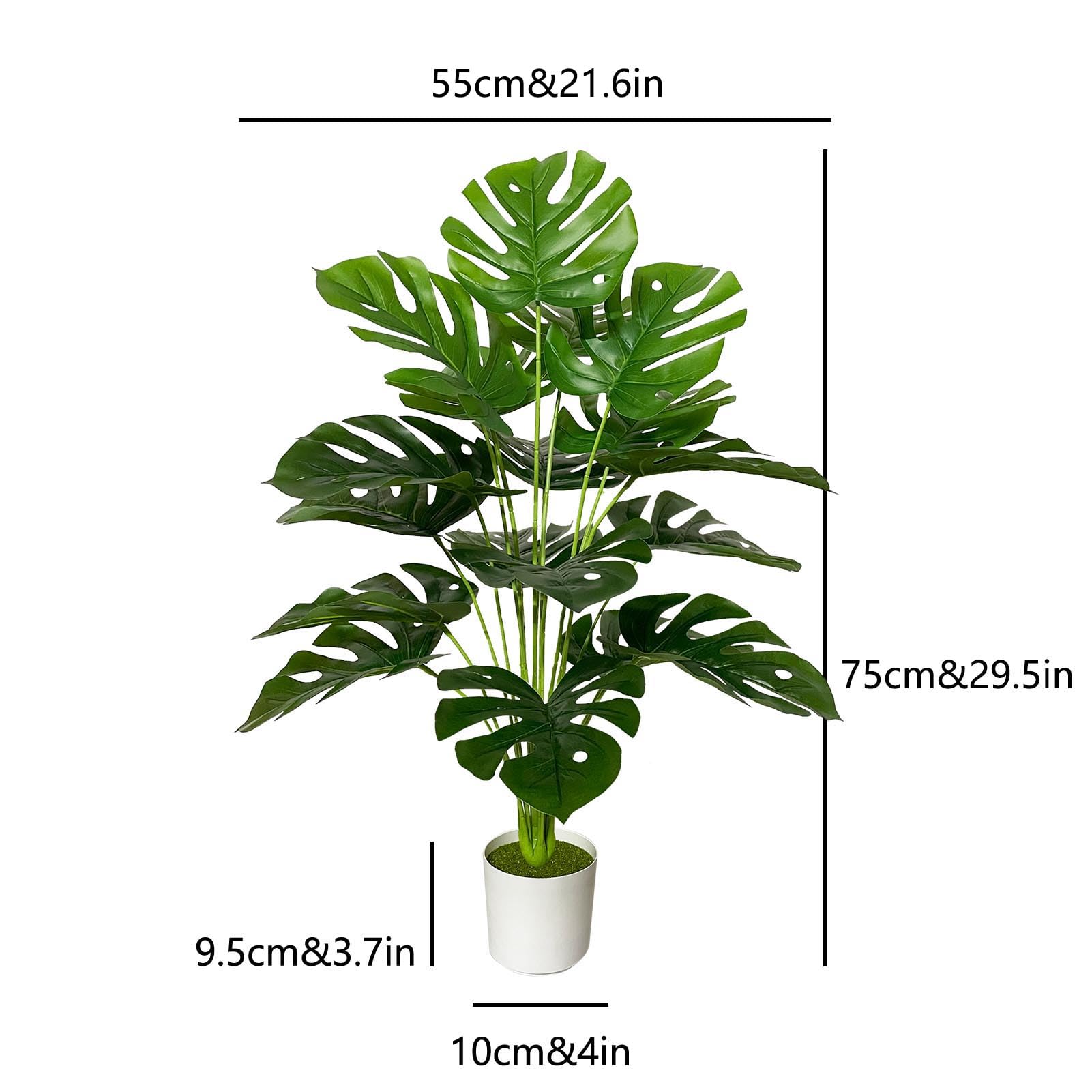 AIVORIUY Artificial Plant in Pots Fake Plants Indoor Outdoor - Image 2