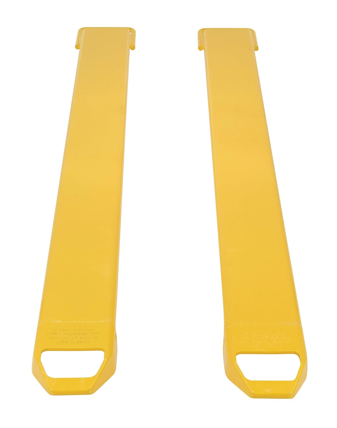 Vestil FE-5-72 Steel Fork Extensions, Accommodates 5" Fork Width, 72" Length, 2" Thickness