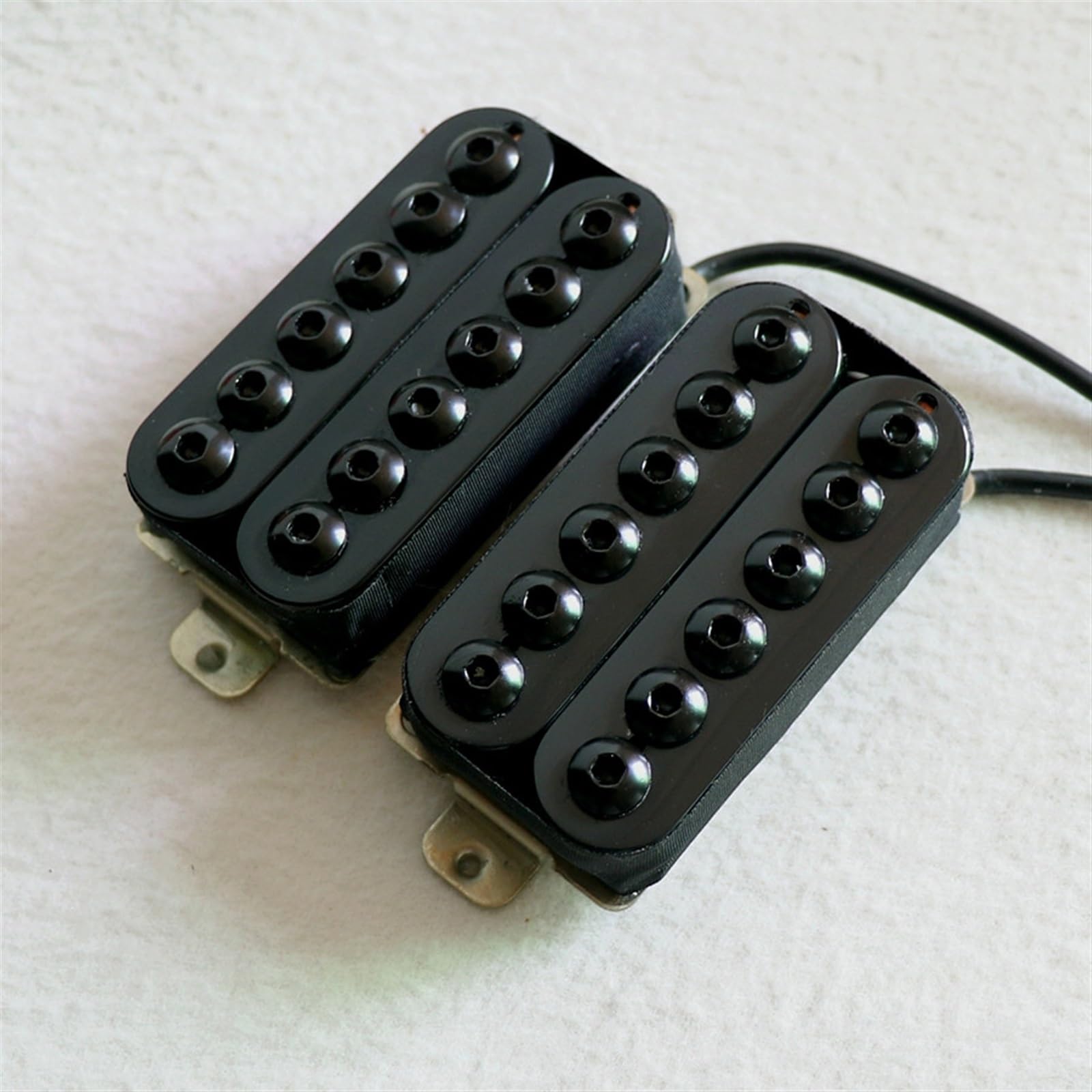 Pickup Per Chitarra Humbuck Nero Con Piastra Base In Nichel Argento Con Palo Esagonale Grande, Ideale Per La Musica Heavy Metal Accessori di Ricambio per Chitarra
