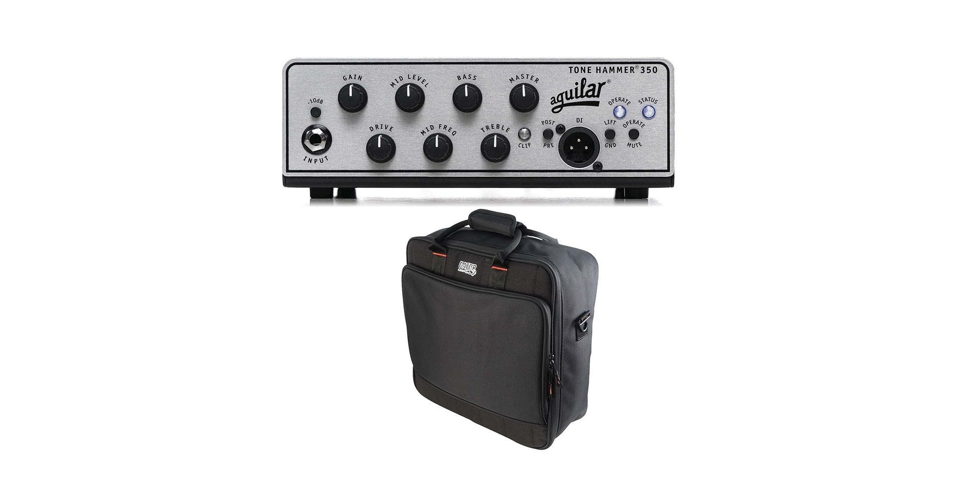 Amazon.co.jp: Aguilar Tone Hammer 350 ベースアンプヘッド Gator