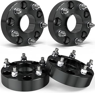 5x5 عجلة الفواصل 5 x127mm، 1.5 "سمك 5 العروة 71.5 mm محور تتحمل،1/2" x20 ترصيع متوافق مع 2007-2018 جيب رانجلر JK/2006-2010 قائد XK جراند شيروكي WK 4 PCSBlack