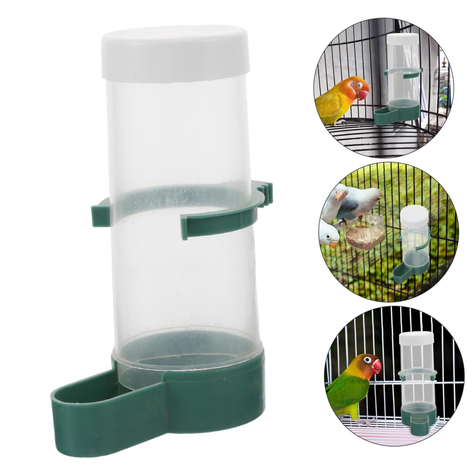 Yardwe 20 Pièces Distributeur Automatique pour Oiseaux Abreuvoir et Nourrisseur pour Perroquets Perruches et Calopsittes Alimentation Pratique pour Cages et