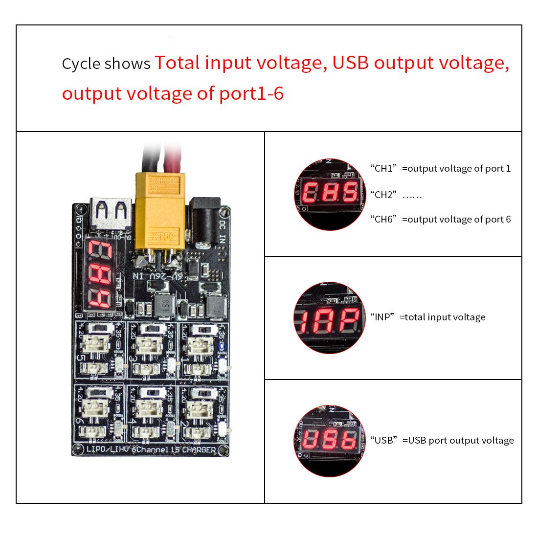 Lipo 1s Hsthe Sea 1S Lipo LiHV Card Micro JST 1.25 Ve JST-PH 2.0 2-6S Input LiPo Drone Blade Inductrix Tiny Whoop 12V3A Akü şarj Platini Için Whoop Ladegerät