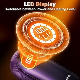 Hand Warmers Rechargeable - Electric Hand Warmers 2 Pack with Dual-Sided Heating for 15Hrs Warmth, LED Display & Flashlight, Hunting Essentials, Gifts for Christmas Man Women Raynauds Golf