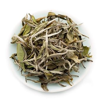 oriarmcha Chinese White Peony Tea Loose Leaf King Grade 250g Pack of 2 - Bai Mu Dan Wang Fuding White Tea Leaves - Mingqian Pai Mu Tan - Brew Hot or Iced Tea