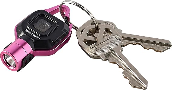 Streamlight 73303 Pocket Mate 325-Lumen Pocket Keychain/Clip-on USB Rechargeable Flashlight, Pink