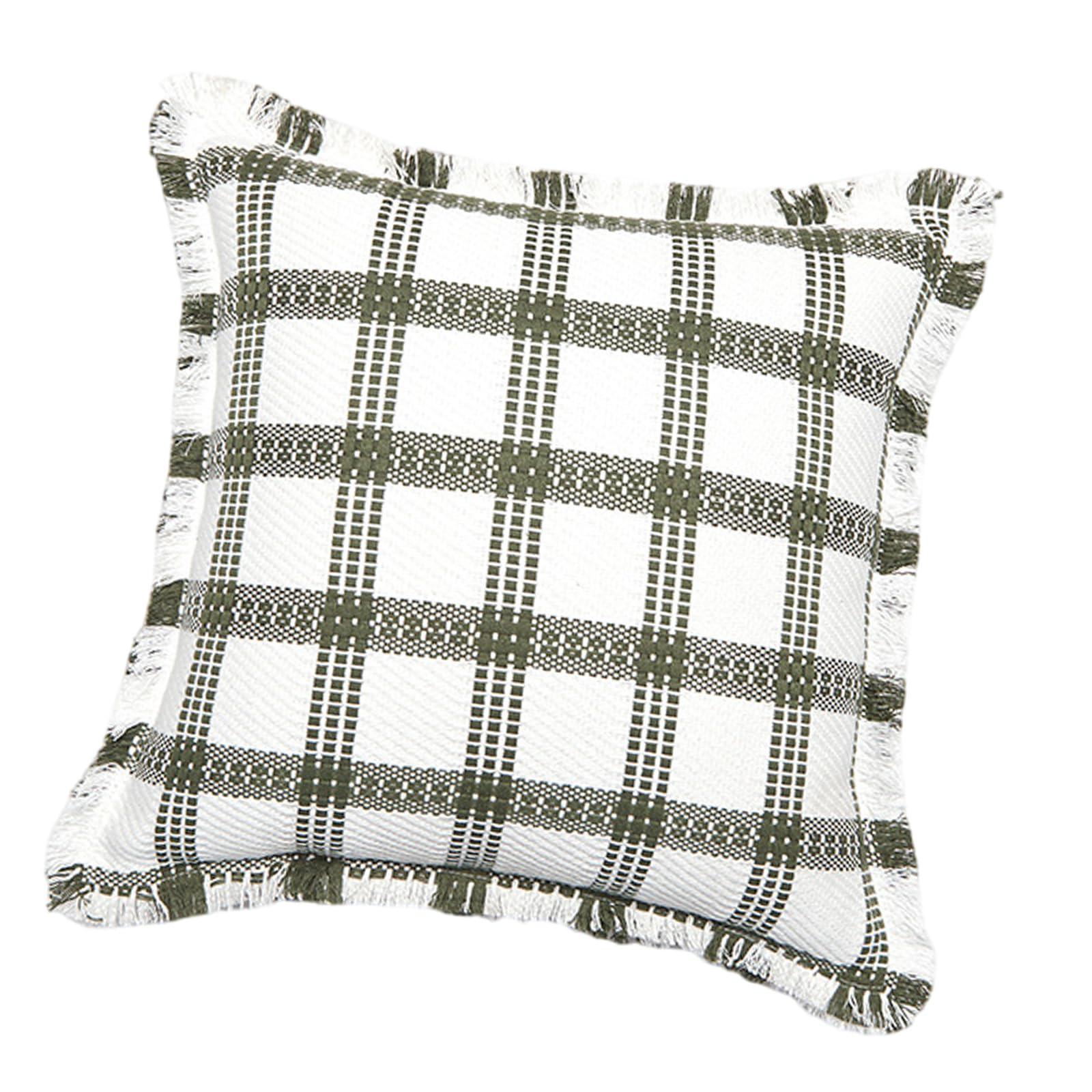 carotoe Pillow Case Soft Square Checkered Pillow Covers Pillowcase for Sofa and Bed, 18x18Inch 1PC Couch Case