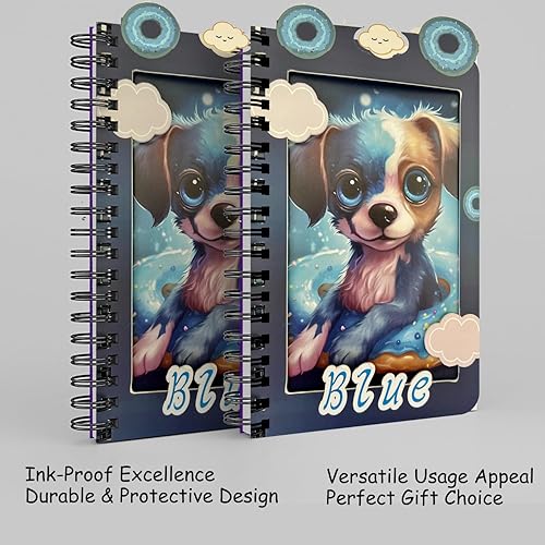 Miniatura 4 de Lindo cuaderno de arte en espiral Ai  2 piezas de 4.7 x 7.0 pulgadas de grosor, juego de cuadernos en espiral de tapa dura de 80 hojas y 160 páginas