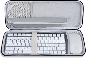 Magic Keyboard Sleeve Case Cover, Hard Storage Case Bag Compatible with Apple iMac 24 inch M4 M3 Magic Keyboard w/Out Touch ID A2449 A2450 A1644 & Magic Mouse Combo