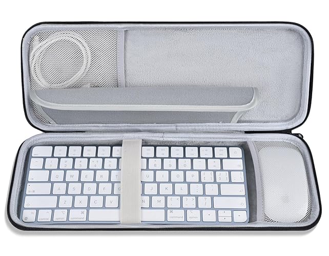 Magic Keyboard Sleeve Case Cover, Hard Storage Case Bag Compatible with Apple iMac 24 inch M4 M3 Magic Keyboard w/Out Touch ID A2449 A2450 A1644 & Magic Mouse Combo