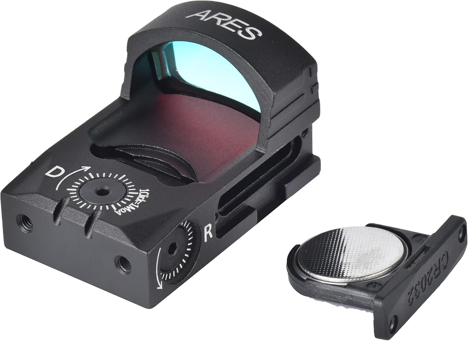 Ade Advanced Optics ARES Pro RD3-028 PRO Motion Awake Motion Awake Red Dot Sight + Weather Shield + Optic Mounting Plate for Ruger Security 9 Pistol + Standard Picatinny Mounting Plate