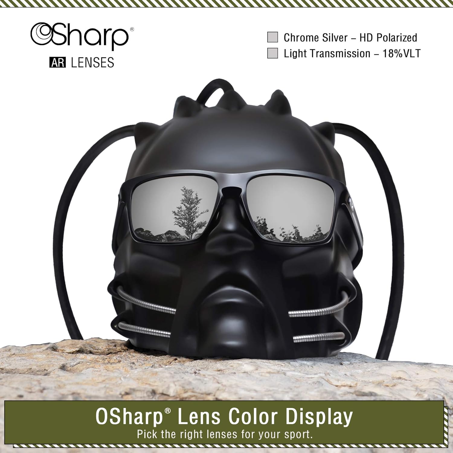 OSharp Performance Replacement Lenses for Oakley Quarter Jacket OO9200 Sunglasses - Chrome Silver