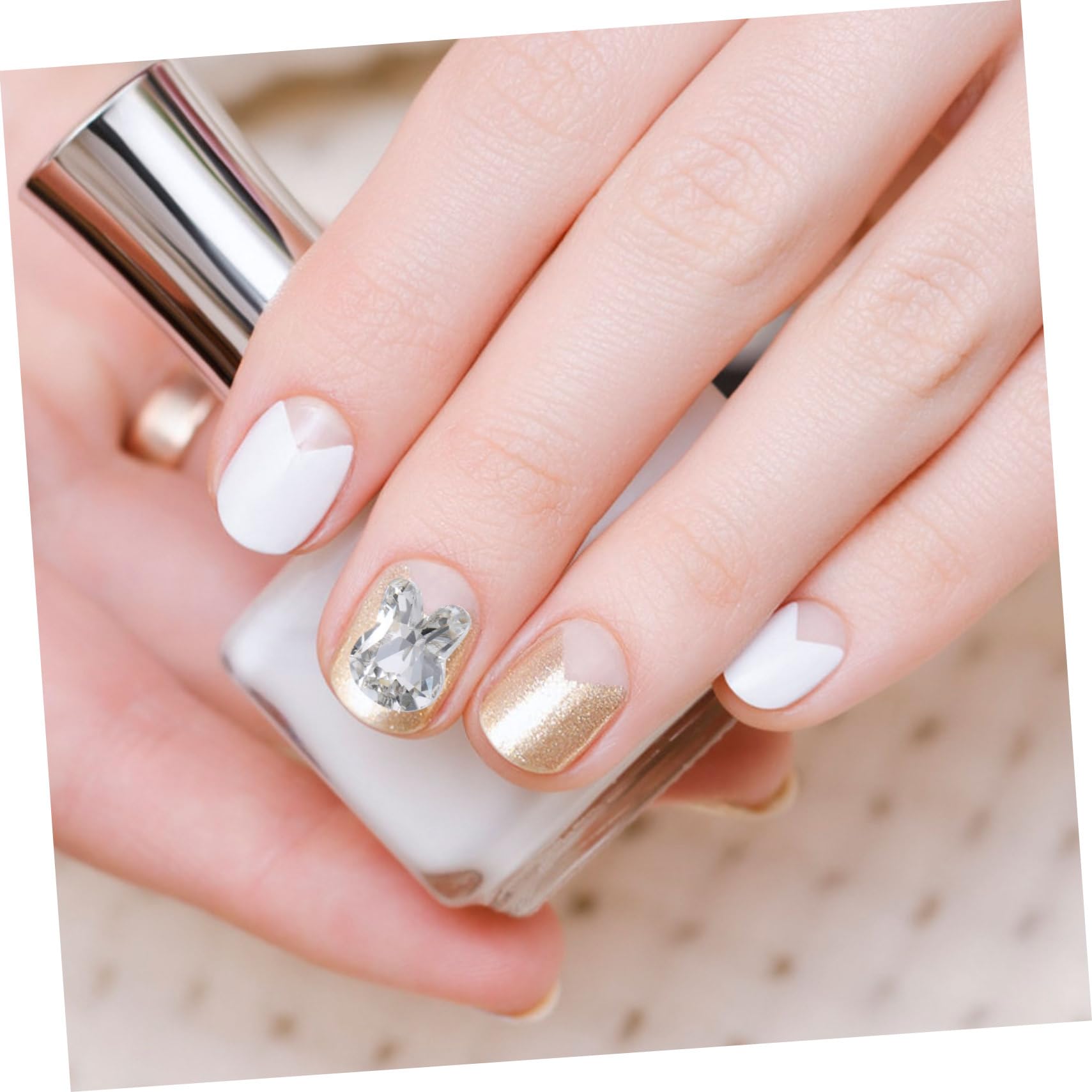 SHERCHPRY 5 Set Gioielli Con Diamanti Per Unghie Strass Per Unghie Carino Bunny Adulti Certamente Conigli Ciondoli Per Unghie Alla Moda Ciondoli Per Unghie Penzolanti Cristallo 20 Pezzi*5