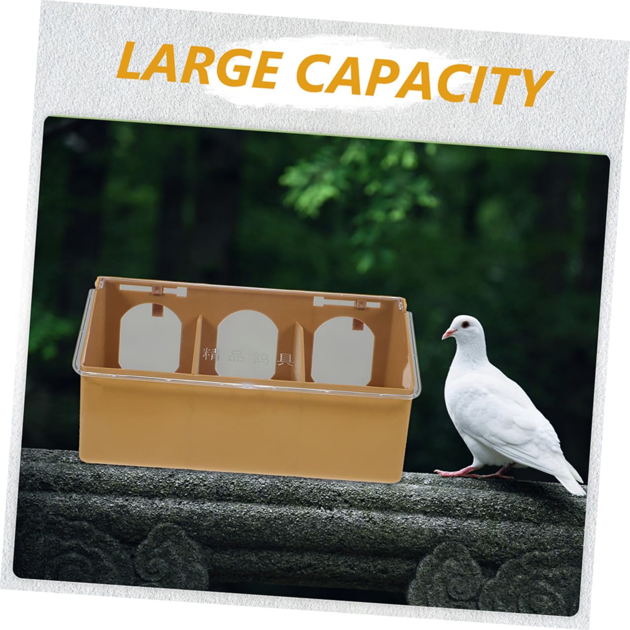 2 Piezas Comedero para Pájaros Colgante de Plástico Duradero Resistente al Fácil de Instalar Jaulas para Alimentación de y Aves Pequeñas