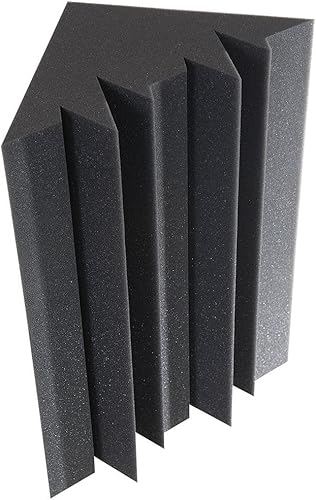 Miniatura 7 de Auralex Acoustics LENRD, paneles de absorción acústica, trampa para graves, 8unidades, color borgoña, Carbón
