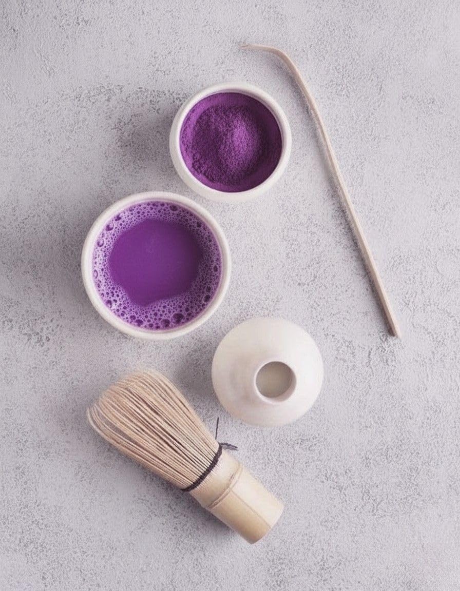 Polvo de Ube ◈ 200 g ◈ Polvo 100% de Ube Natural Puro ◈ Premium Calidad ◈ Origen Filipinas Garantizado ◈ Sin aditivos ni colorantes ◈ Vegano y Sin Gluten ◈ Ideal para Bebidas y Repostería