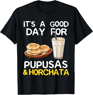 Pupusas & Horchata Salvadoran Food Camiseta Salvadorena T-Shirt