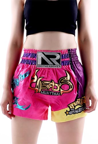 Muay Thai Shorts Boxing Fight Kickboxing Grappling Training Workout Trunks Gym Shorts for Men Women