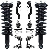 Vista 12 de Detroit Axle - Kit de puntales delanteros para Ford 2000-2004 Focus 2 puntales con muelle helicoidal 2 brazos de control inferiores con rótulas 2001