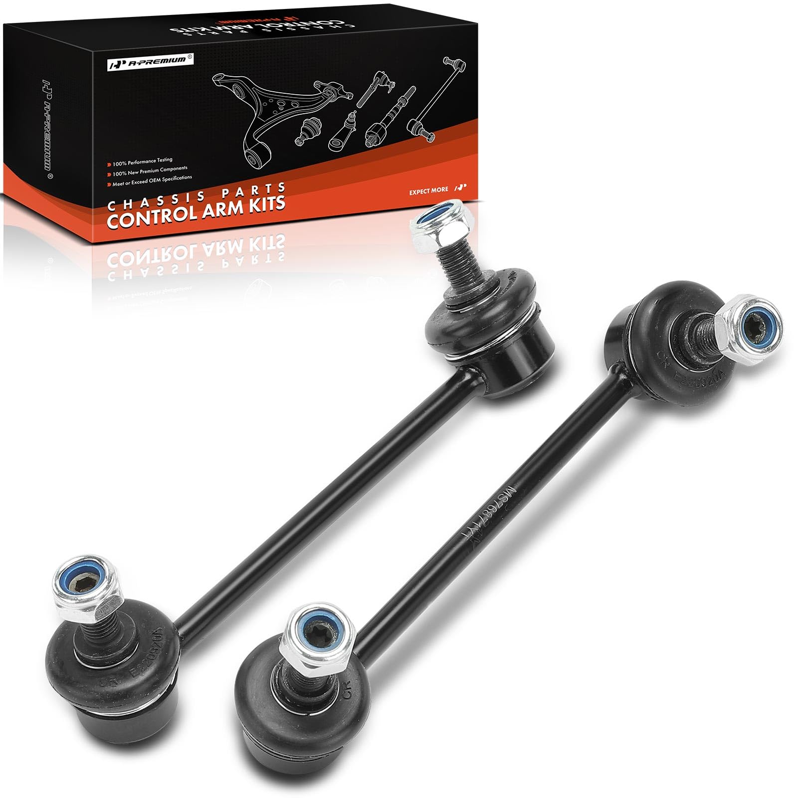 A-Premium 2 x Rear Sway Bar Links Stabilizer Bar Links, Compatible