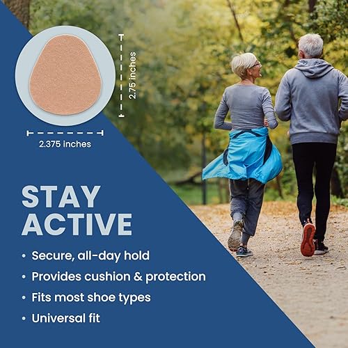 Miniatura 7 de Aetna -Foot Products - Almohadillas metatarsianas adhesivas - Paquete de 100 - Cojines de bola de pie para metatarsalgia, ampollas, callos - 2.75