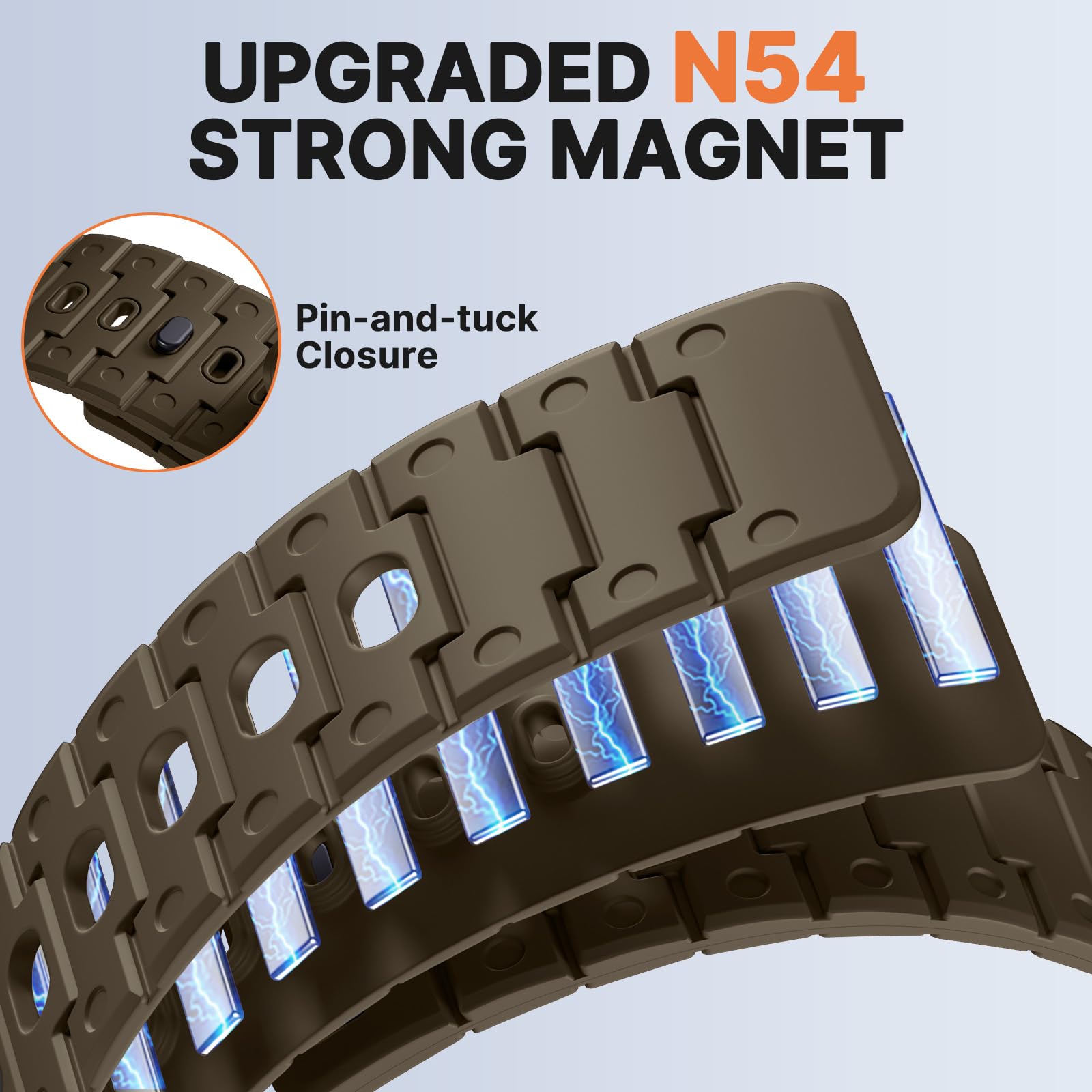 Bandletic Correa magnética deportiva compatible con Garmin Watch Quick Fit