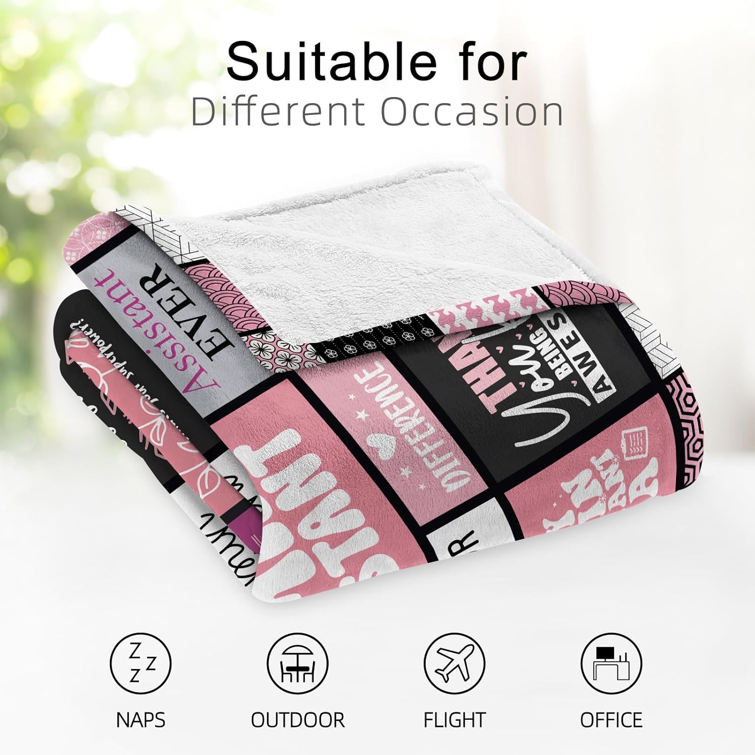 Administrative Assistant Gifts, Administrative Professionals Day Gifts, Best Administrative Assistant Gift for Women, Admin Assistant Appreciation Gifts on Birthday Blanket 60"X50" - Image 7