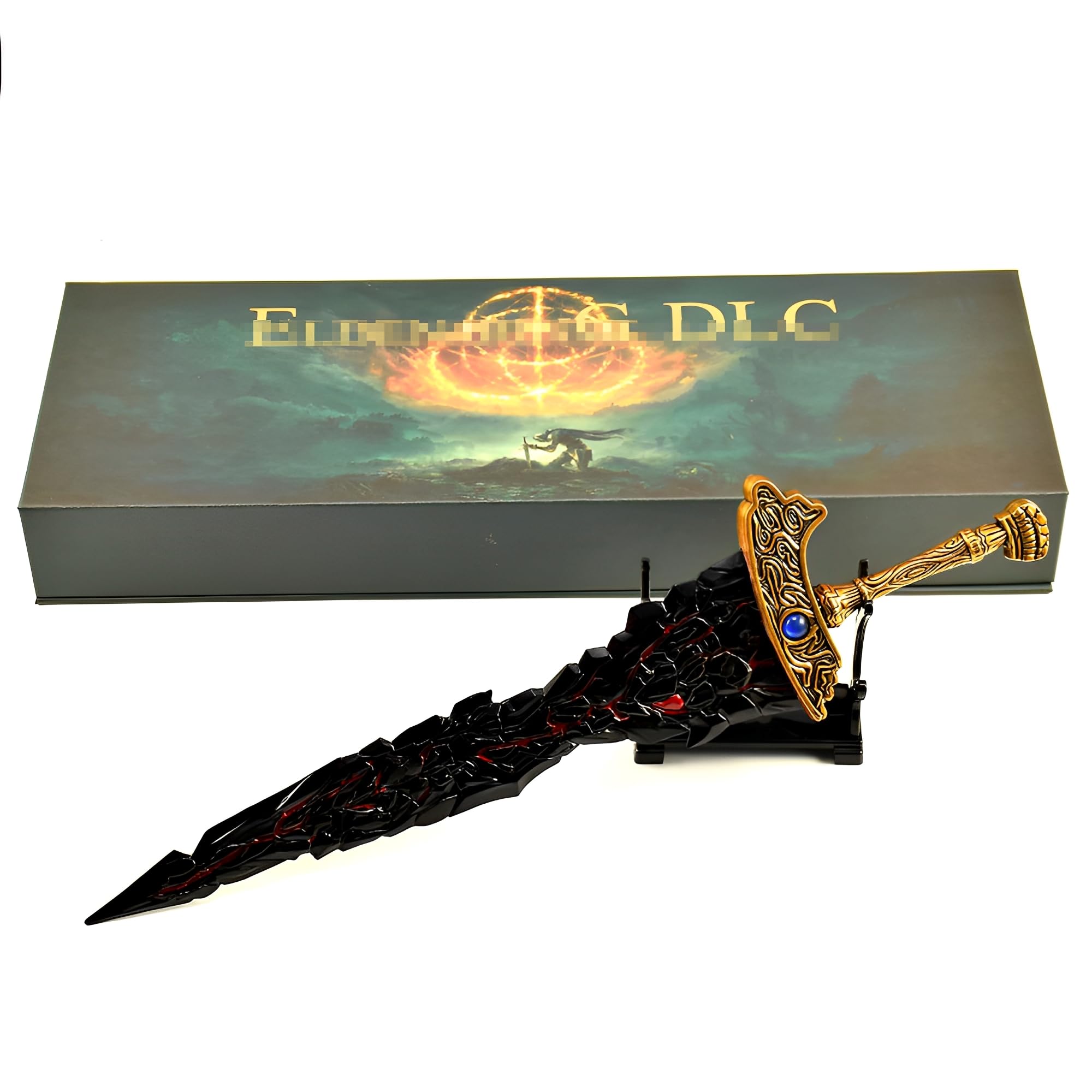 Modelo de exposición, Espada Negra de Maliketh, Modelo Totalmente metálico, Embalaje 30 cm/11,8 Pulgadas, colección for Amantes los Videojuegos