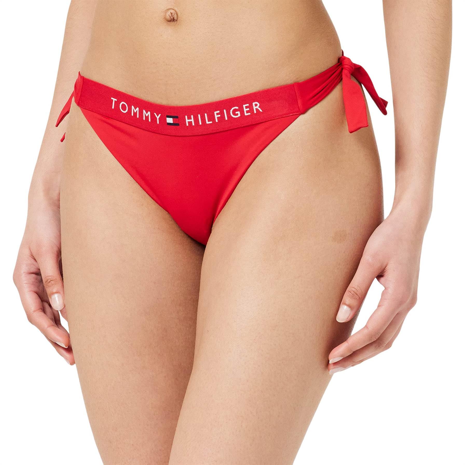 Side Tie Cheeky Bikini Mayo Kadın