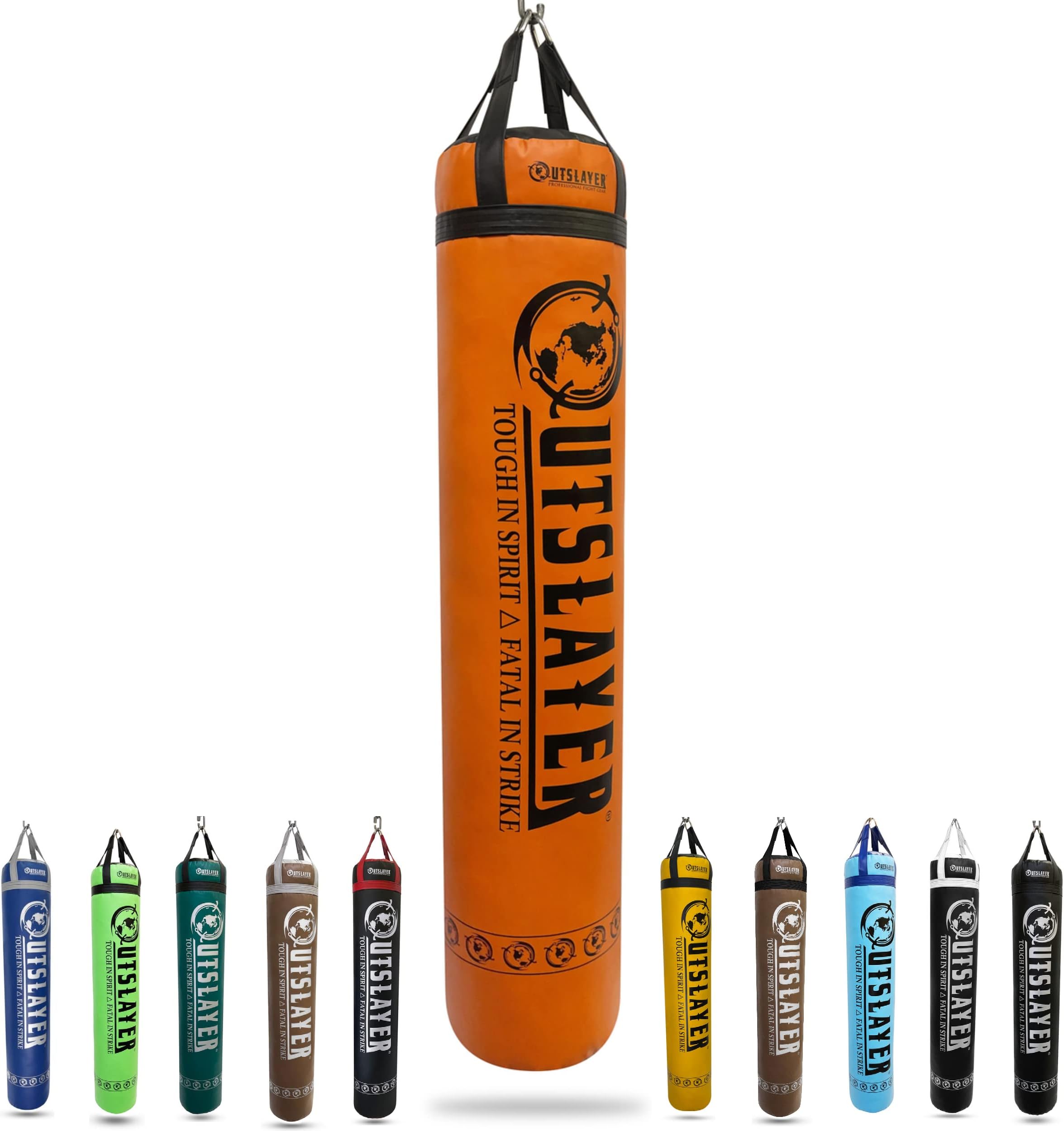 Outslayer Muay Thai Punching Bag 6ft Orange (Unfilled)