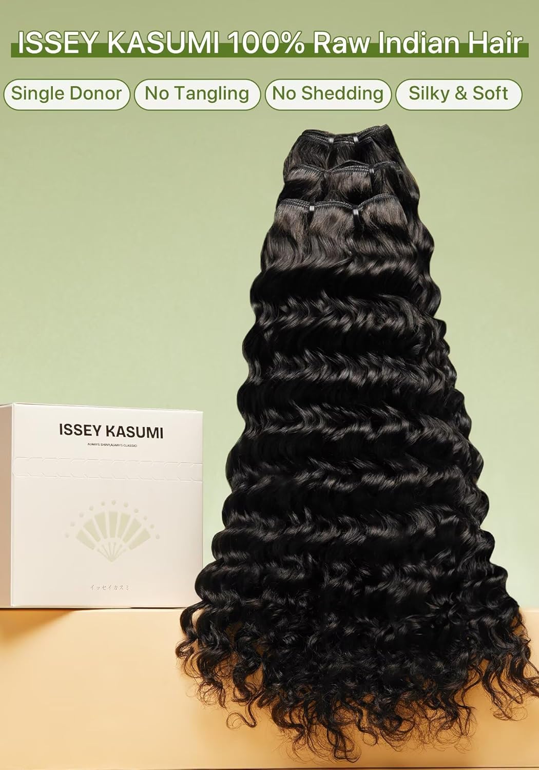 Water Wave Bundles Human Hair,100% Unprocessed Indian Raw Hair 3 Bundles,Triple The Lifespan Over Regular Virgin Hair,No Tangle,No Shedding,Keep Soft and Silky After Multiple Washes(18 20 22 Inches)