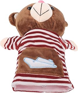 HONMEET Fantoche De Mão Fantoches De Mão Para Educação Infantil Fantoches Para Animais Fantoche De Mão Fantoche De Mão Fofo Fantoche De Mão Urso De Pelúcia Fantoches De Pelúcia Fantoche