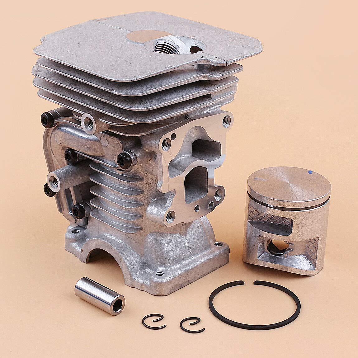 41 mm Zylinderkolben-Set passend für Husqvarna 135 140 135E 140E Kettensäge, Nikasil beschichtet