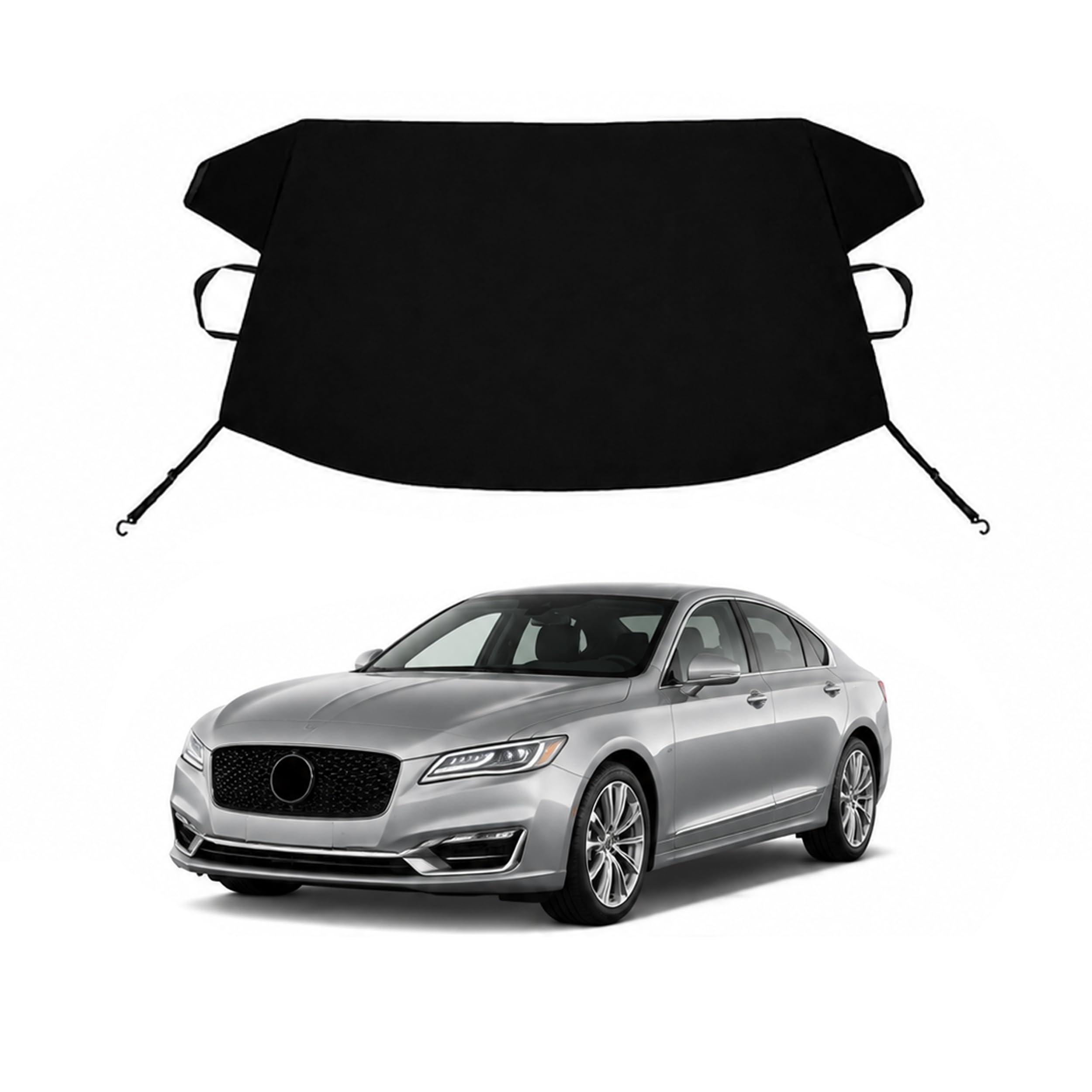 MKZ Custom Windshield Cover for Ice and Snow Lin-coln MKZ Heavy Duty 600D Oxford Fabric Windshield Protector Fit Waterproof Frost Snow Cover Winter Car Accessories