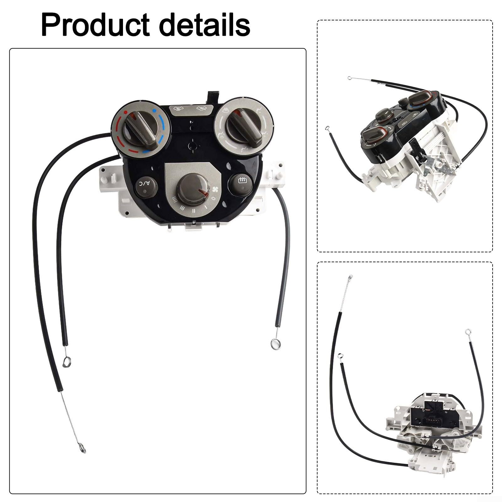 Interruptor de control de clima 27510-1HM5A para Nissan Sunny N17 2011-2017 marzo K13, botón de panel de control del calentador de aire acondicionado, ajuste directo