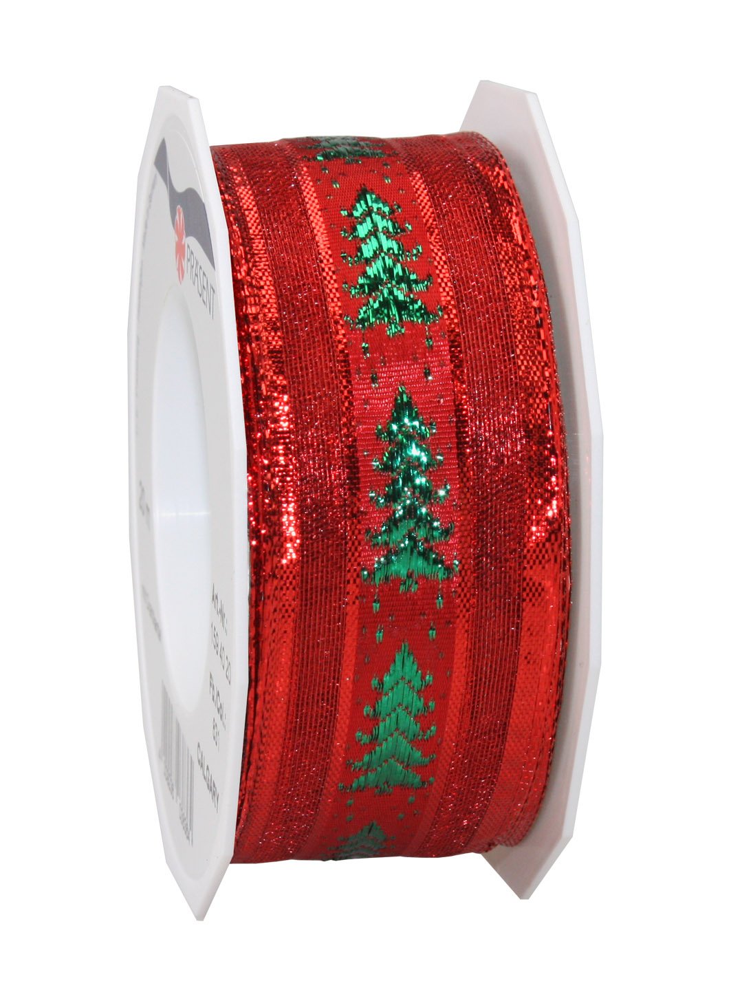 Präsent - Calgary Printed Ribbon Red 20-m-Roll 40 mm width
