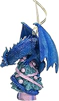 Vista 5 de Pacific Giftware Ruth Thompson - Adornos colgantes para árbol de Navidad, diseño de dragón de fantasía, decoración festiva (árbol de dragón)