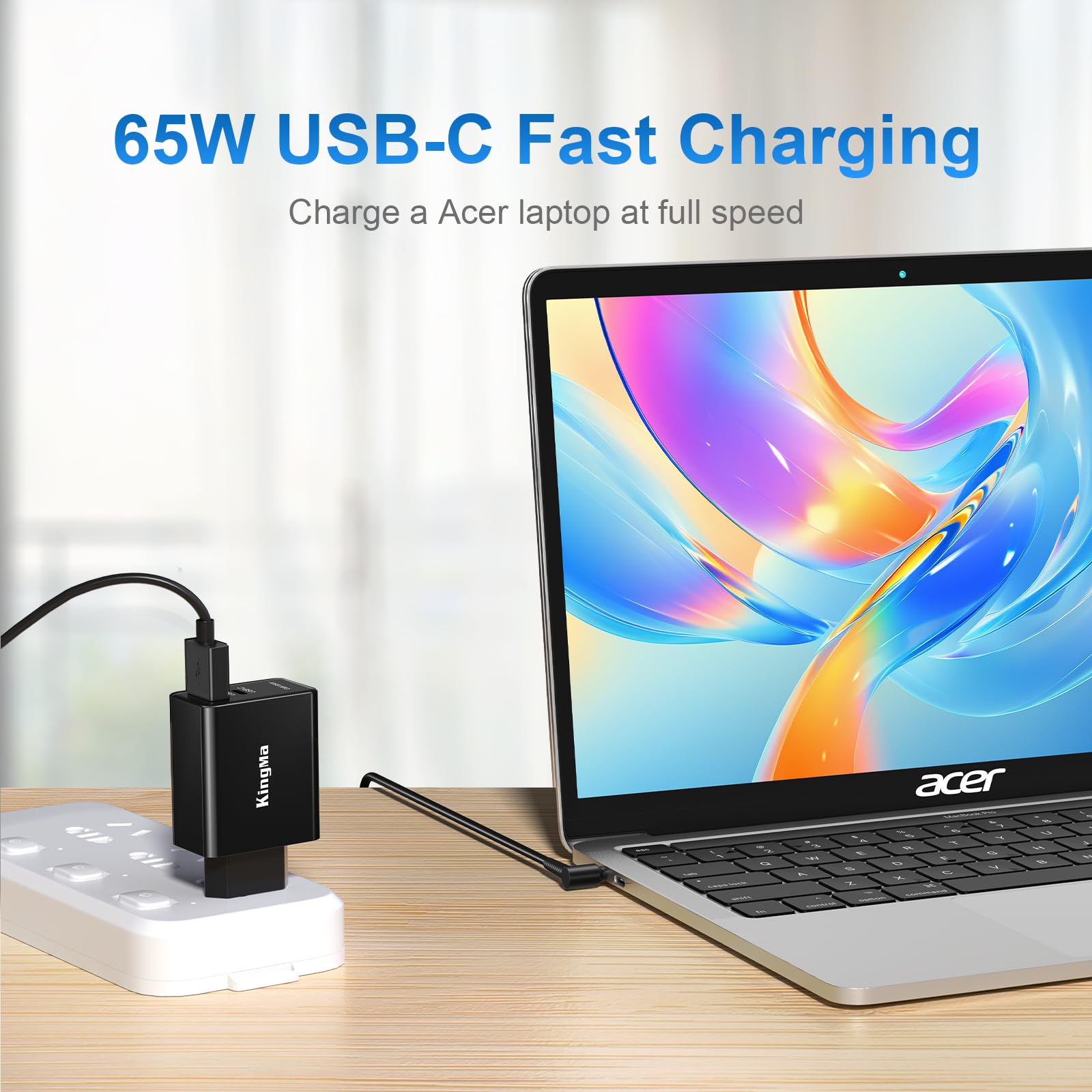 Alimentatore 19 V 2,37 A 45 W Per Acer Aspire 5 A515-44 A515-46 - Foto 6